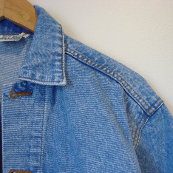 Vintage 80s 90s L.A. Blues Denim Jean Jacket Size Large - Picture 4 of 14
